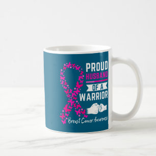 Caneca De Café Orgulhoso Marido Guerreira Esposa Design de Peito