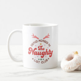 Caneca De Café Orgulhoso membro do Natal do clube de listas trave