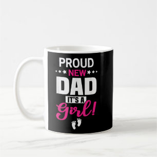 Caneca De Café Orgulhoso Novo Pai É Uma Menina