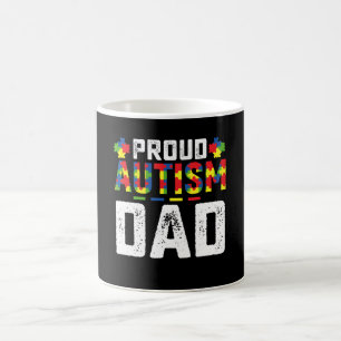Caneca De Café Orgulhoso Pai Autista Conscientização Família Auti