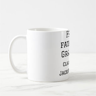 Caneca De Café Orgulhoso pai da classe de formandos de 20XX adici