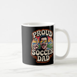Caneca De Café Orgulhoso Pai de Futebol Fã Alegre para Pais