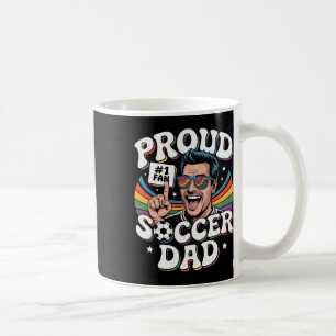 Caneca De Café Orgulhoso Pai de Futebol Fã Alegre para Pais _3