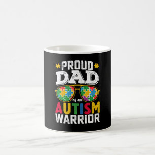 Caneca De Café Orgulhoso Pai De Uma Família Guerreira Do Autismo