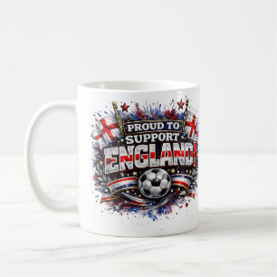 Caneca De Café ORGULHOSO POR APOIAR O Fã DE FUTEBOL Inglaterra 20