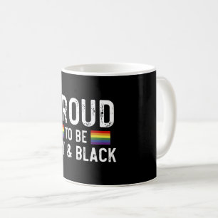 Caneca De Café Orgulhoso por Ser Gay e Mês do Orgulho Negro 2025