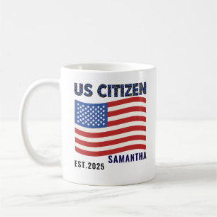 Caneca De Café Orgulhoso por Ser um Americano – Dia da Cidadania