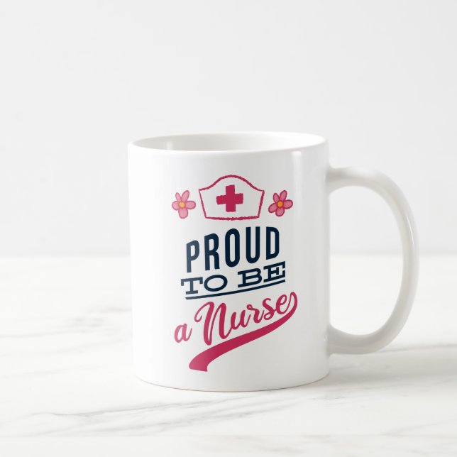 Caneca De Café Orgulhoso por ser um Enfermeiro (Direita)