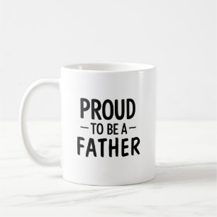Caneca De Café Orgulhoso por Ser um Pai Tipografia Minimalista Pr