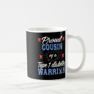 Caneca De Café Orgulhoso Primo T1d Conscientização do Diabetes Ti