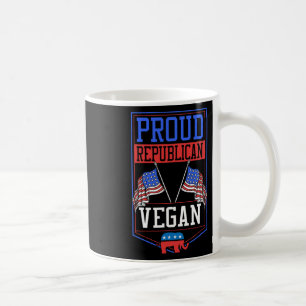 Caneca De Café Orgulhoso Republicano Vegano Por Mulheres Homens