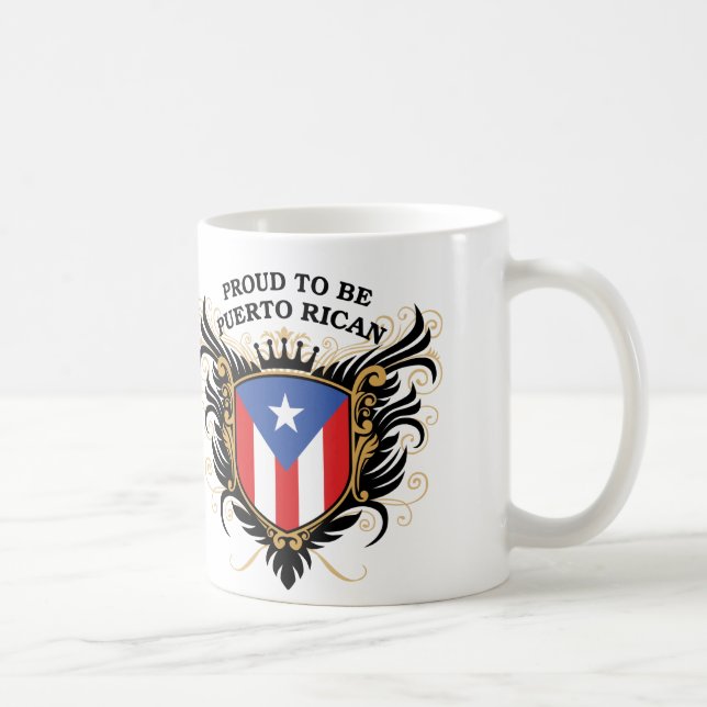 Caneca De Café Orgulhoso ser porto-riquenho (Direita)