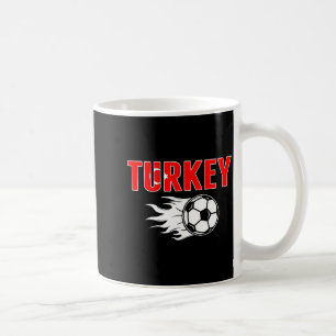 Caneca De Café Orgulhosos Fãs de Futebol da Turquia Camisa Bandei