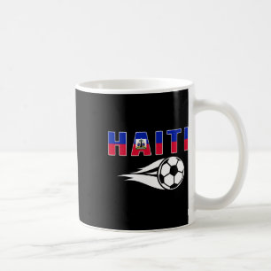 Caneca De Café Orgulhosos Fãs de Futebol do Haiti Jersey Bandeira