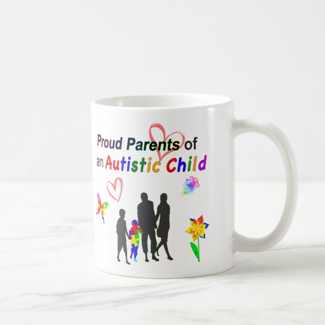 Caneca De Café Orgulhosos Pais Autismo (Direita)