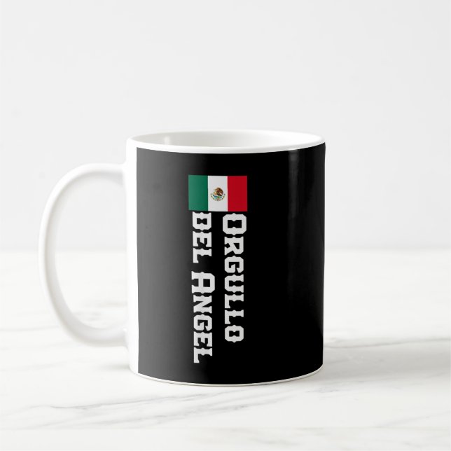 Caneca De Café Orgullo Del Angel Sobrenome Mexicano Camisa Para H (Esquerda)