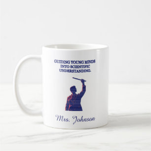 Caneca De Café Orientação de Mentes Jovens Compreensão Científica