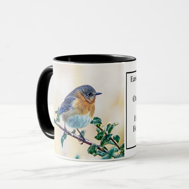 Caneca de café oriental do Bluebird com (Frente Esquerda)