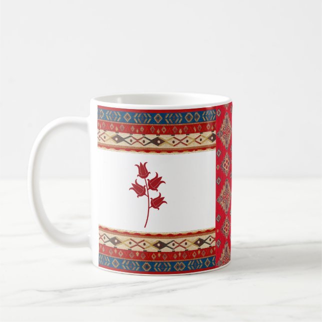 Caneca De Café Oriental Turco Pattern Mug (Esquerda)