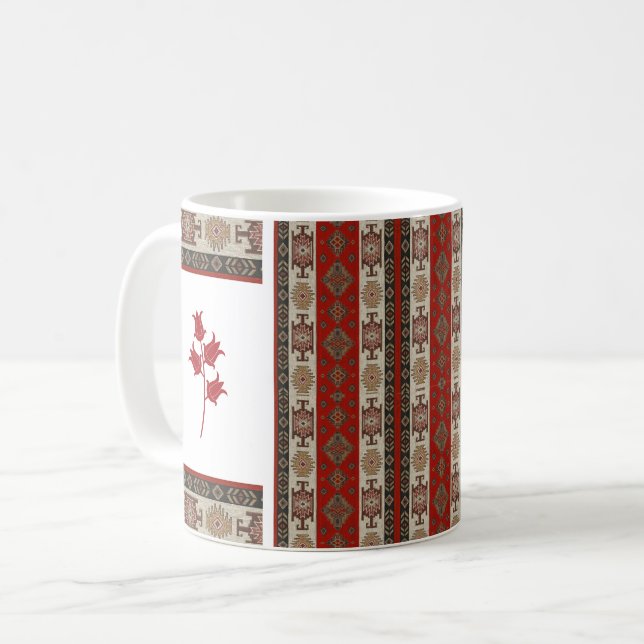 Caneca De Café Oriental Turco Pattern Mug (Frente Esquerda)