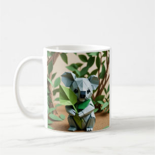 Caneca De Café Origami Koala
