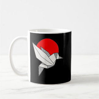 Caneca De Café Origami Paper Bird Crane Japonês Dobra Art Japa
