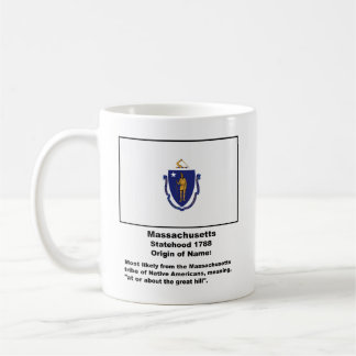 Caneca De Café Origem do nome de Massachusetts