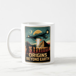 Caneca De Café Origens além da Terra Teoria da Alienígena Antiga
