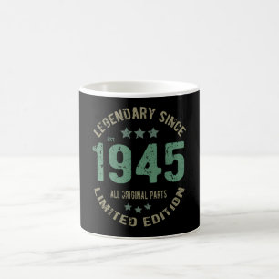 Caneca De Café Original Desde 1945 Presente de Aniversário Lenda