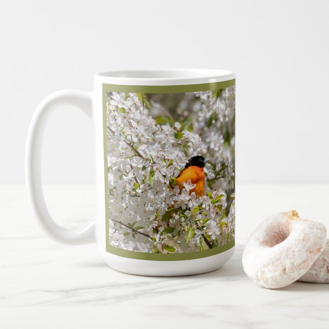 Caneca De Café Oriole E Dogwood (Com Donut)