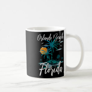 Caneca De Café Orlando Beach Family Vacing Palm Tree Su