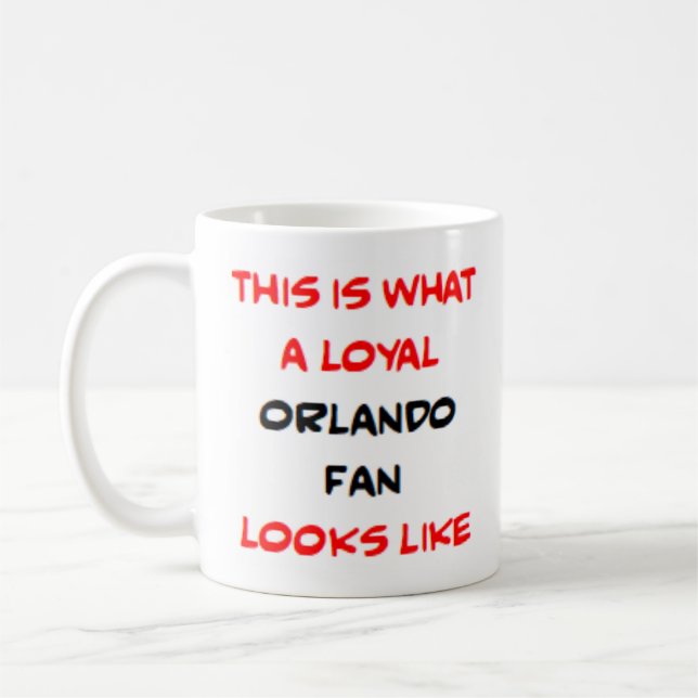 Caneca De Café orlando fan, loyal (Esquerda)