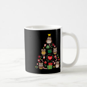 Caneca De Café Ornamento Coruja Coruja de Natal Sobrinho Xmas Pre