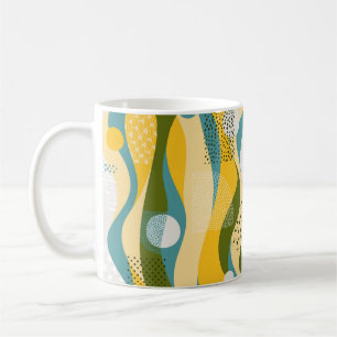 Caneca De Café ornamento de espaço sem soldadura abstrato consis