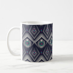 Caneca De Café Ornamento de padrão antigo sem aparência. Estilo