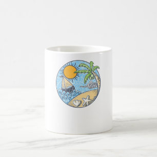 Caneca De Café Ornamento de Verão
