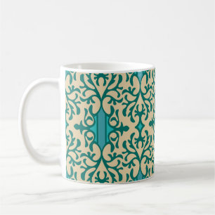 Caneca De Café Ornamento Floral: Moderno Fashionável Sem Semente