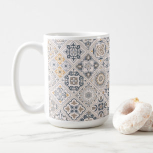 Caneca De Café Ornamento tradicional português e espanhol Boho 