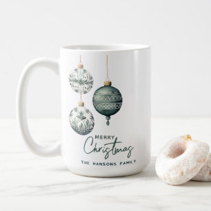 Caneca De Café Ornamentos modernos de estilo nórdico Feliz Natal