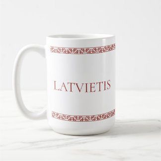 Caneca De Café ornamentos pessoais letões