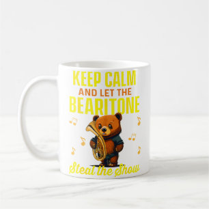 Caneca De Café Orquestra de Músicos de Bronze Barítono Urso Beari
