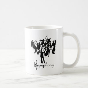 Caneca De Café Orquestra SYMPHONY em design estilizada
