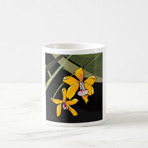 Caneca De Café Orquídea Amarelo - Tropical Botânica