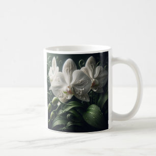 Caneca De Café Orquídea Branca