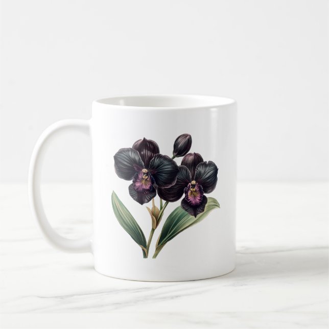 Caneca De Café Orquídea escura e magenta (Esquerda)