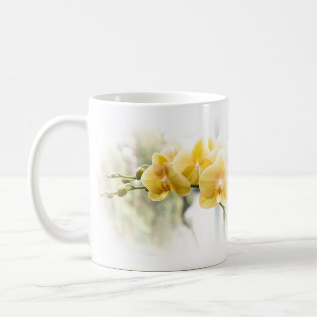 Caneca De Café Orquídea-mariposa amarela ao sol - Mug (Esquerda)