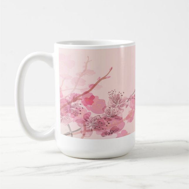 Caneca De Café Orquídea Rosa (Esquerda)