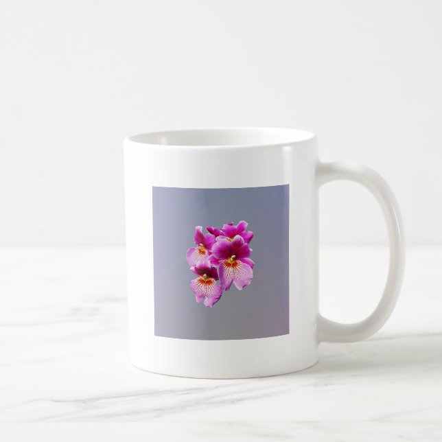 Caneca De Café Orquídeas Amores-perfeitos Rosa (Direita)