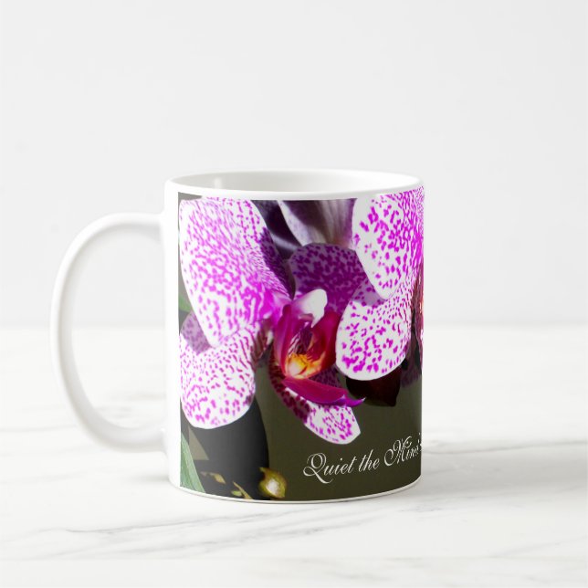 Caneca De Café Orquídeas Rosa (Esquerda)
