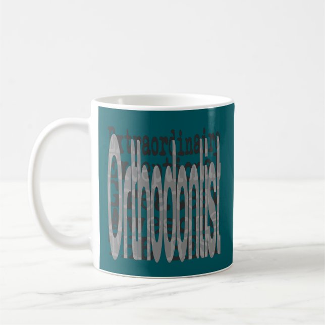 Caneca De Café Ortodontista Extraordinário (Esquerda)